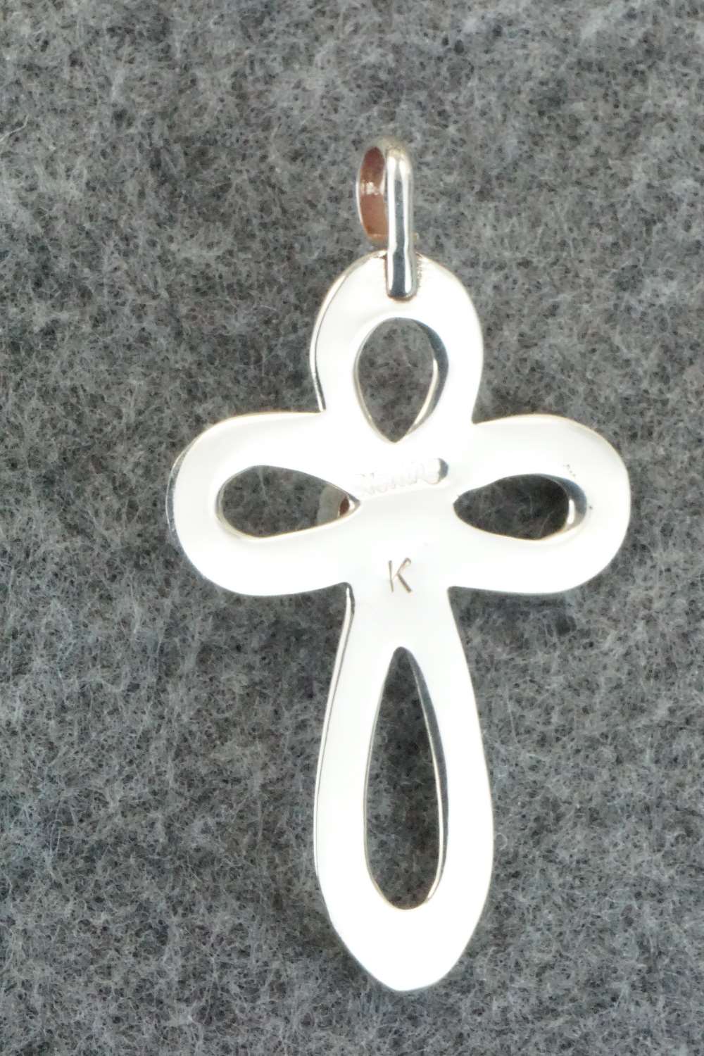 Turquoise & Sterling Silver Cross Pendant - Vanessa Kee - Image 5