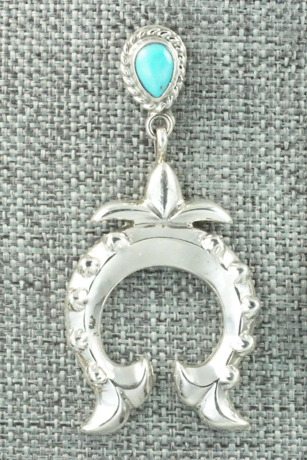 Turquoise & Sterling Silver Earrings - Annie Spencer - Image 5