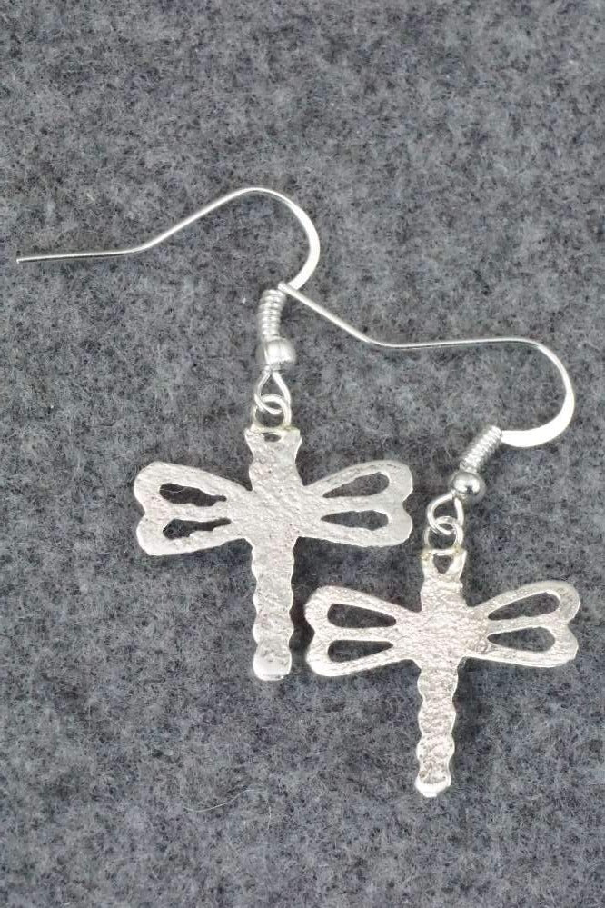 Turquoise & Sterling Silver Earrings - Bruce Chee - Image 6