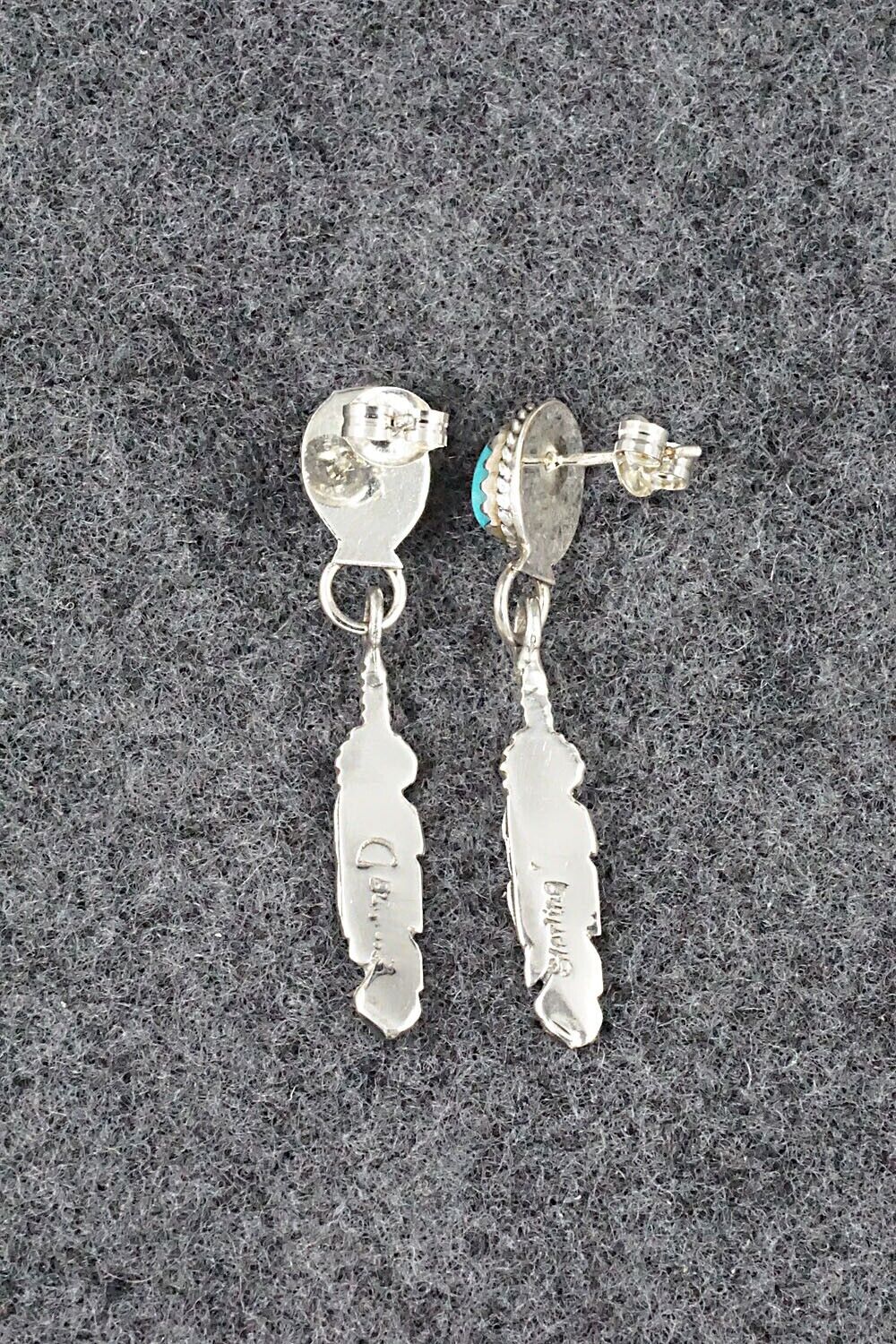 Turquoise & Sterling Silver Earrings - Judy Largo - Image 6