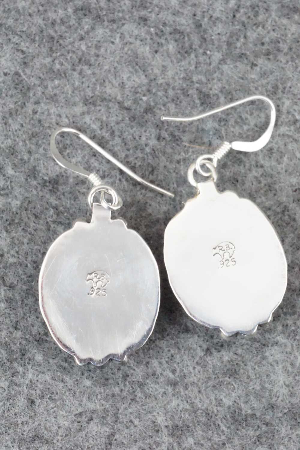 Turquoise & Sterling Silver Earrings - Louise Joe - Image 5