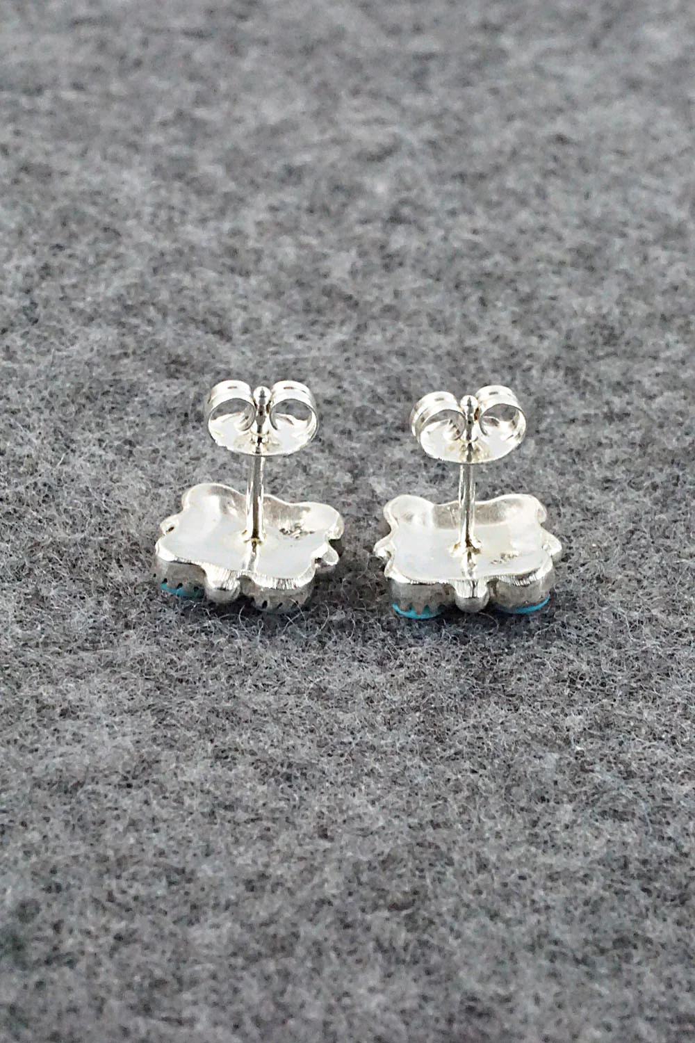 Turquoise & Sterling Silver Earrings - Maxine Malanie - Image 6