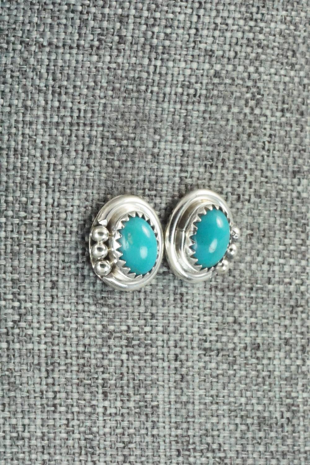 Turquoise & Sterling Silver Earrings - Rita Largo - Image 4
