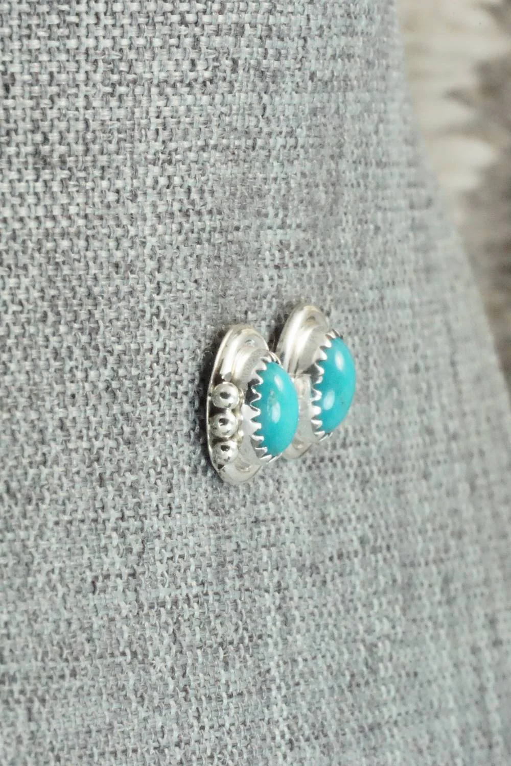 Turquoise & Sterling Silver Earrings - Rita Largo - Image 5