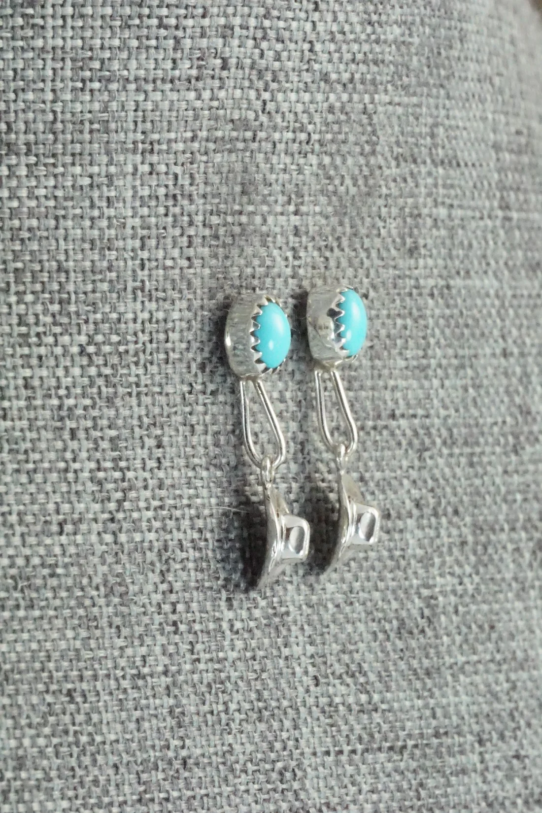 Turquoise & Sterling Silver Earrings - Sharon McCarthy - Image 5