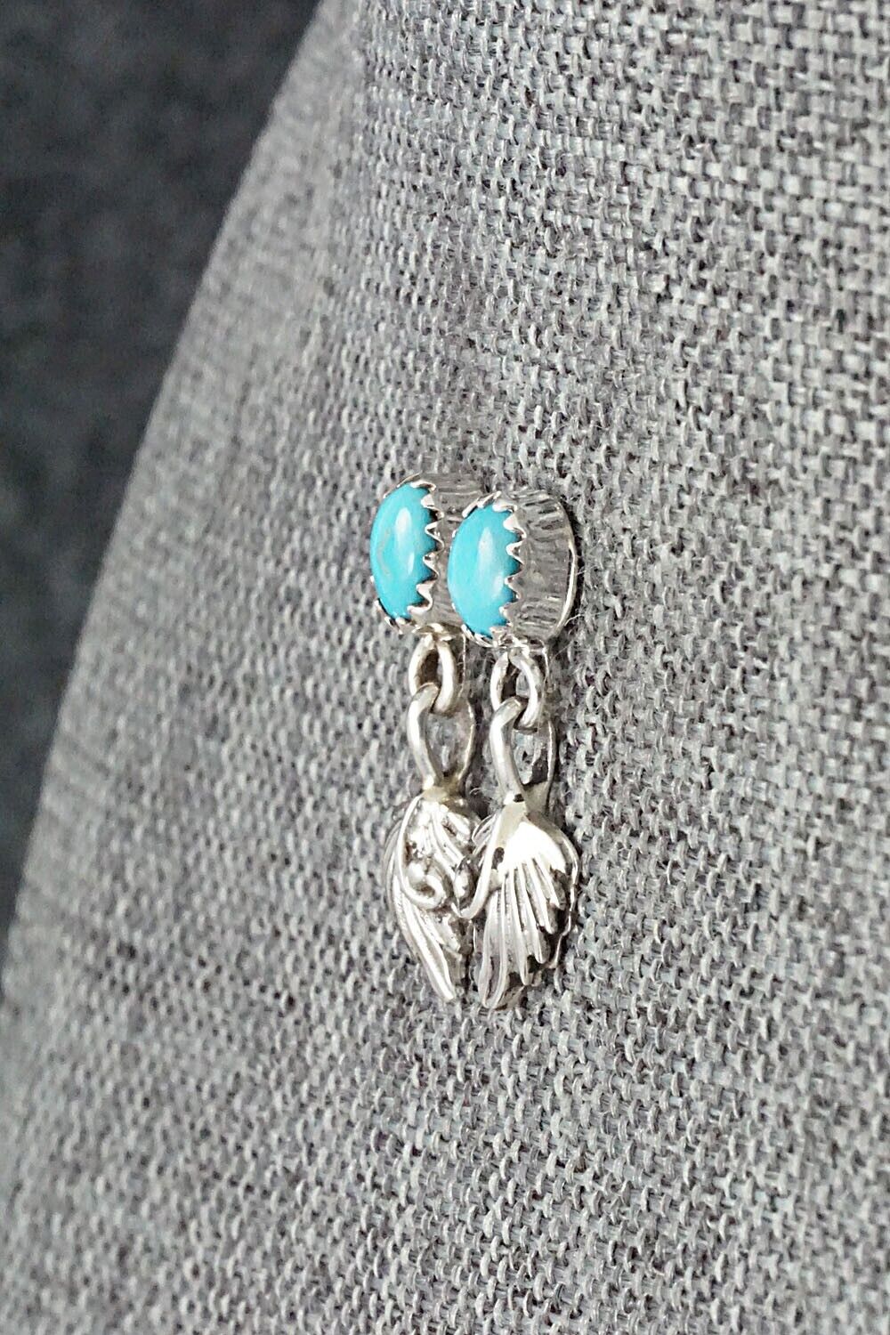 Turquoise & Sterling Silver Earrings - Sharon McCarthy - Image 3