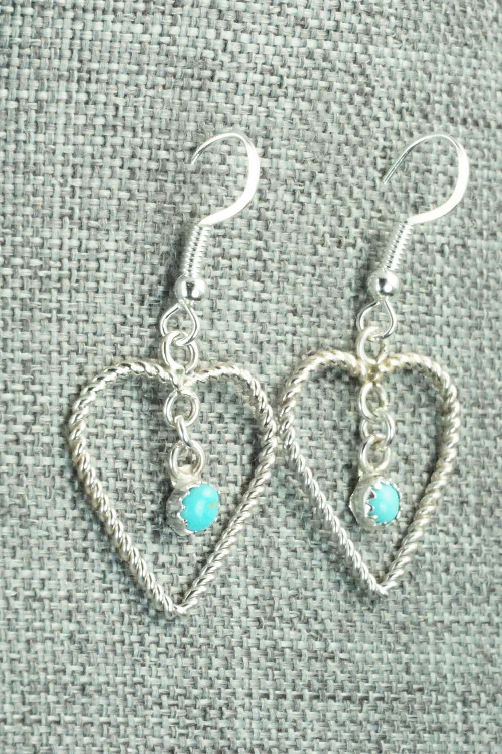 Turquoise & Sterling Silver Earrings - Sylvia Chee - Image 4