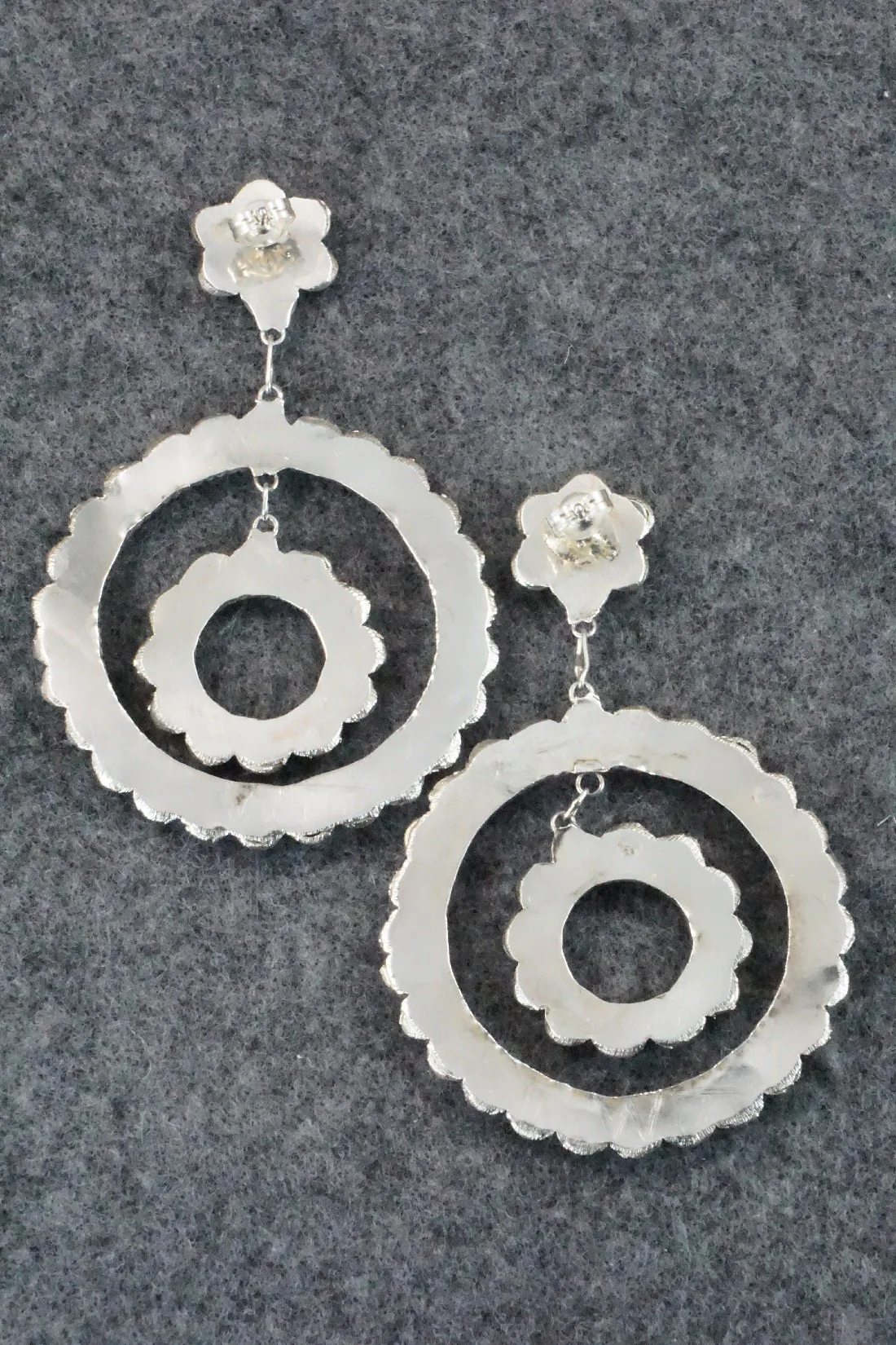 Turquoise & Sterling Silver Earrings - Waylon Johnson - Image 7