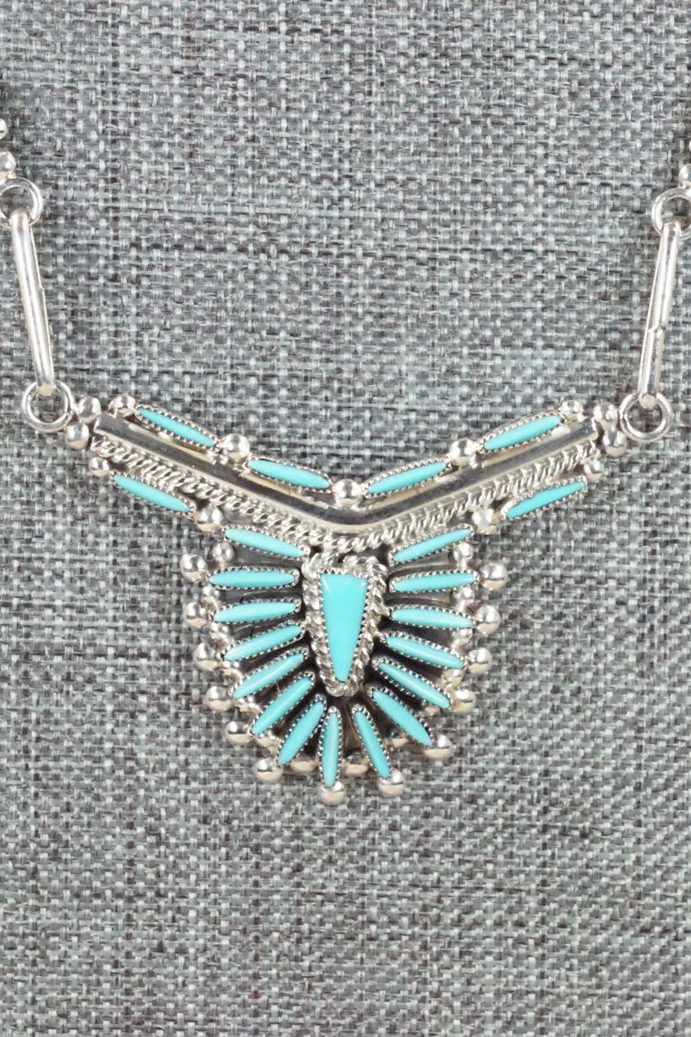 Turquoise & Sterling Silver Jewelry Set - Cordelia Waatsa - Image 5