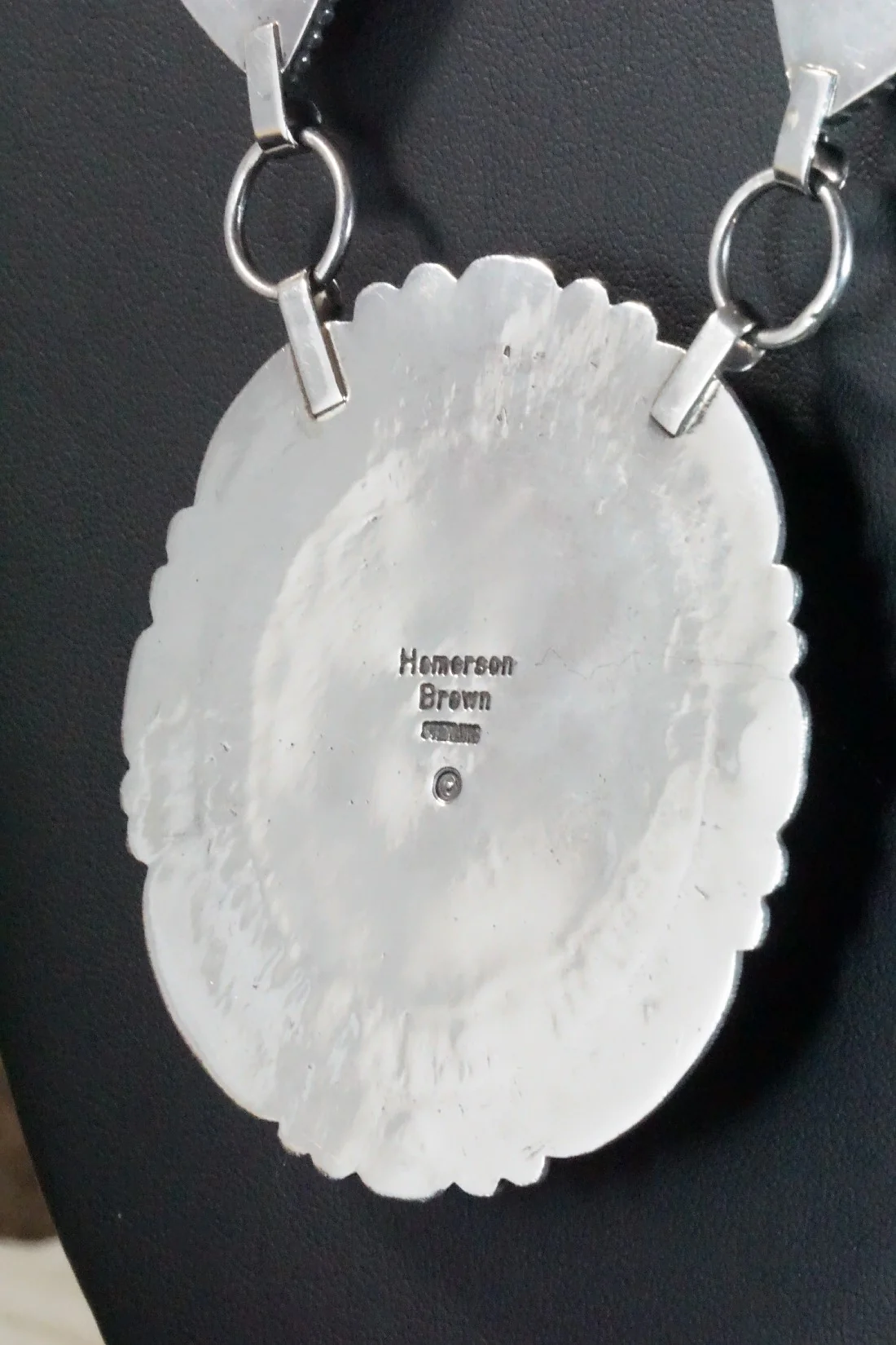 Turquoise & Sterling Silver Necklace and Earrings - Hemerson Brown - Image 12