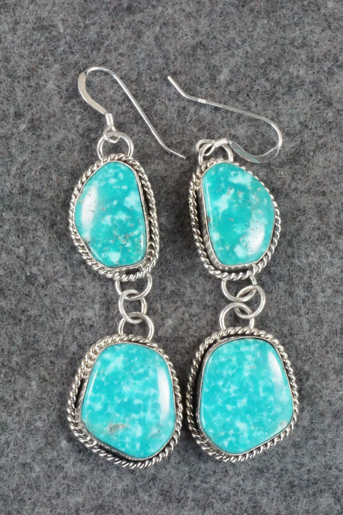Turquoise & Sterling Silver Necklace and Earrings - Hemerson Brown - Image 8