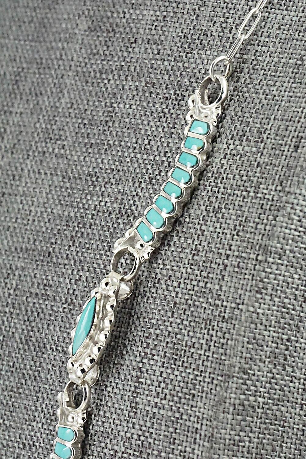 Turquoise & Sterling Silver Necklace and Earrings Set - Lucy Sheeyka - Image 8