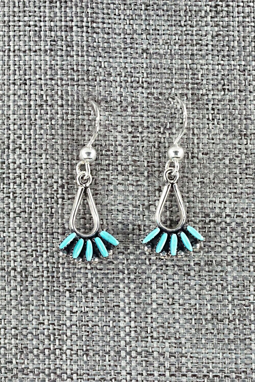 Turquoise & Sterling Silver Necklace and Earrings Set - Mildred Ukestine - Image 8