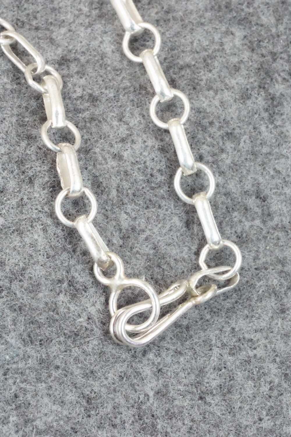 Turquoise & Sterling Silver Necklace and Earrings Set - Roie Jaque - Image 8