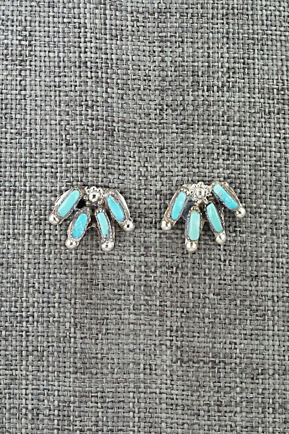 Turquoise & Sterling Silver Necklace and Earrings Set - Veronica Yawakia - Image 7