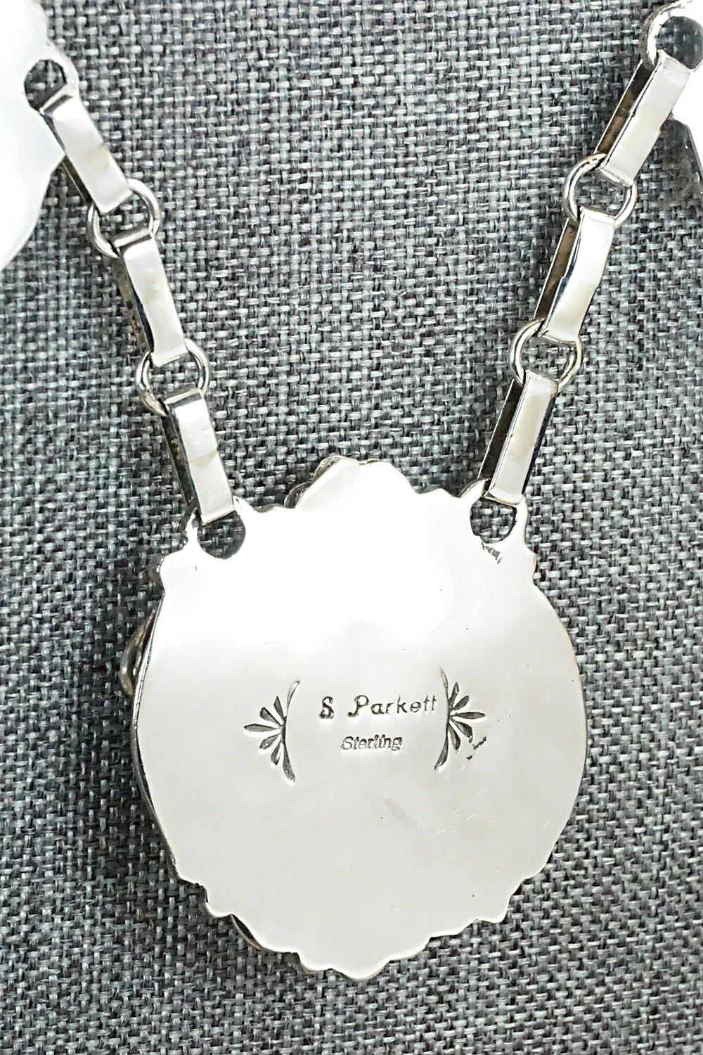 Turquoise & Sterling Silver Necklace & Earrings Set - Sandra Parkett - Image 10