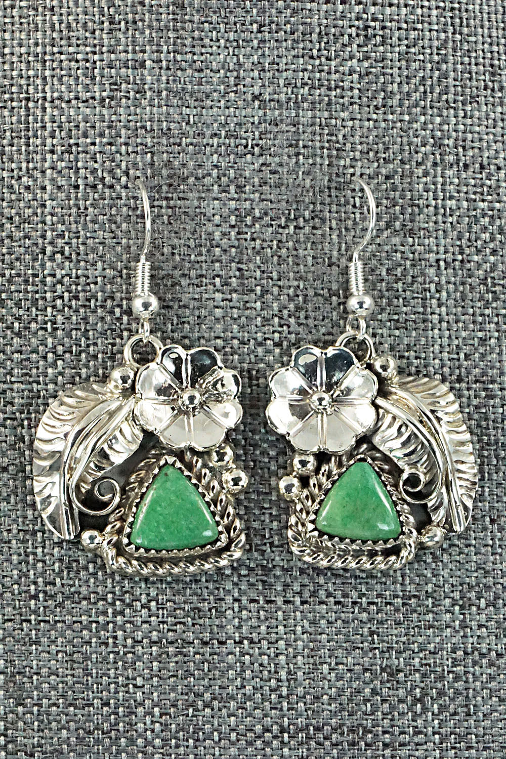 Turquoise & Sterling Silver Necklace & Earrings Set - Sandra Parkett - Image 7