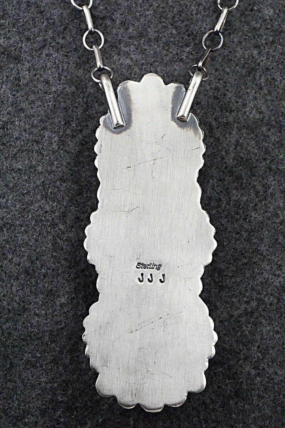 Turquoise & Sterling Silver Necklace - Jeff James - Image 5