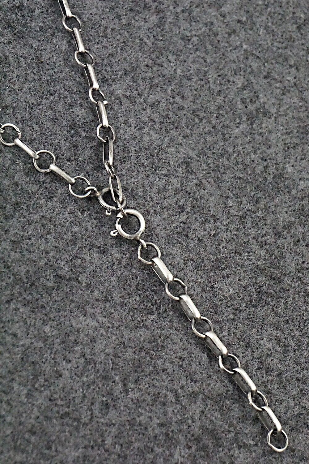 Turquoise & Sterling Silver Necklace - Jeff James - Image 6