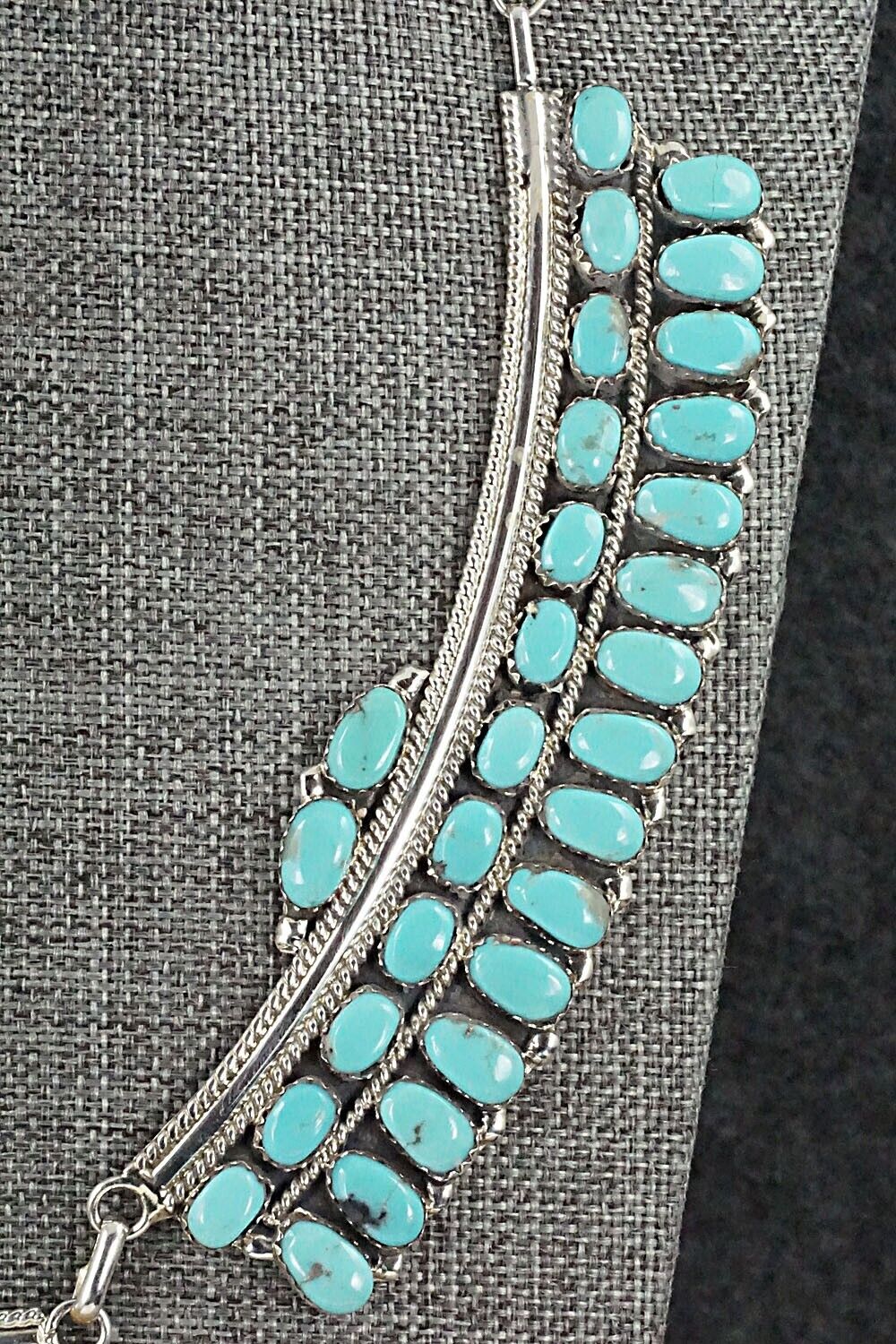 Turquoise & Sterling Silver Necklace - Jesse Williams - Image 5