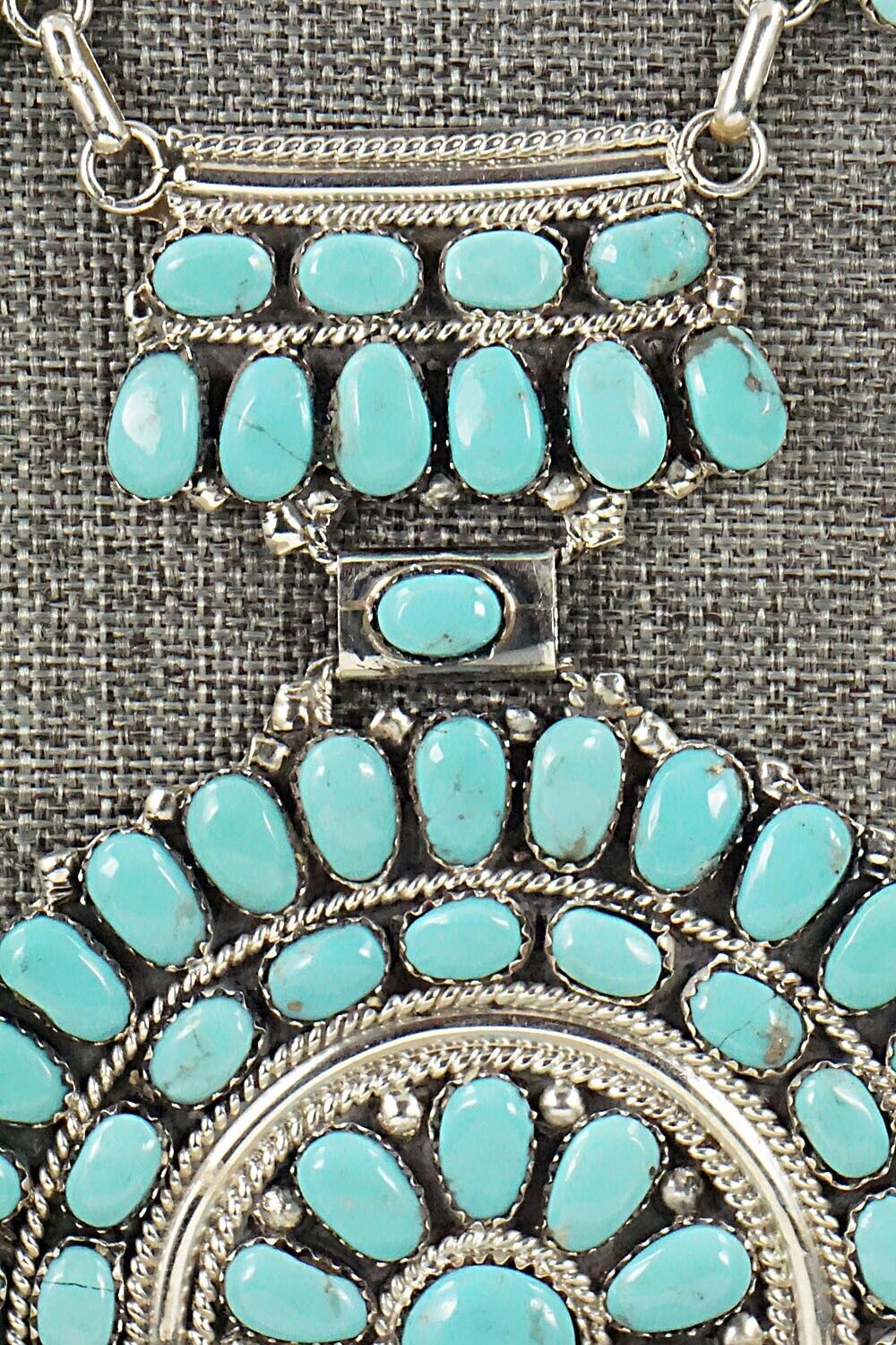 Turquoise & Sterling Silver Necklace - Jesse Williams - Image 6