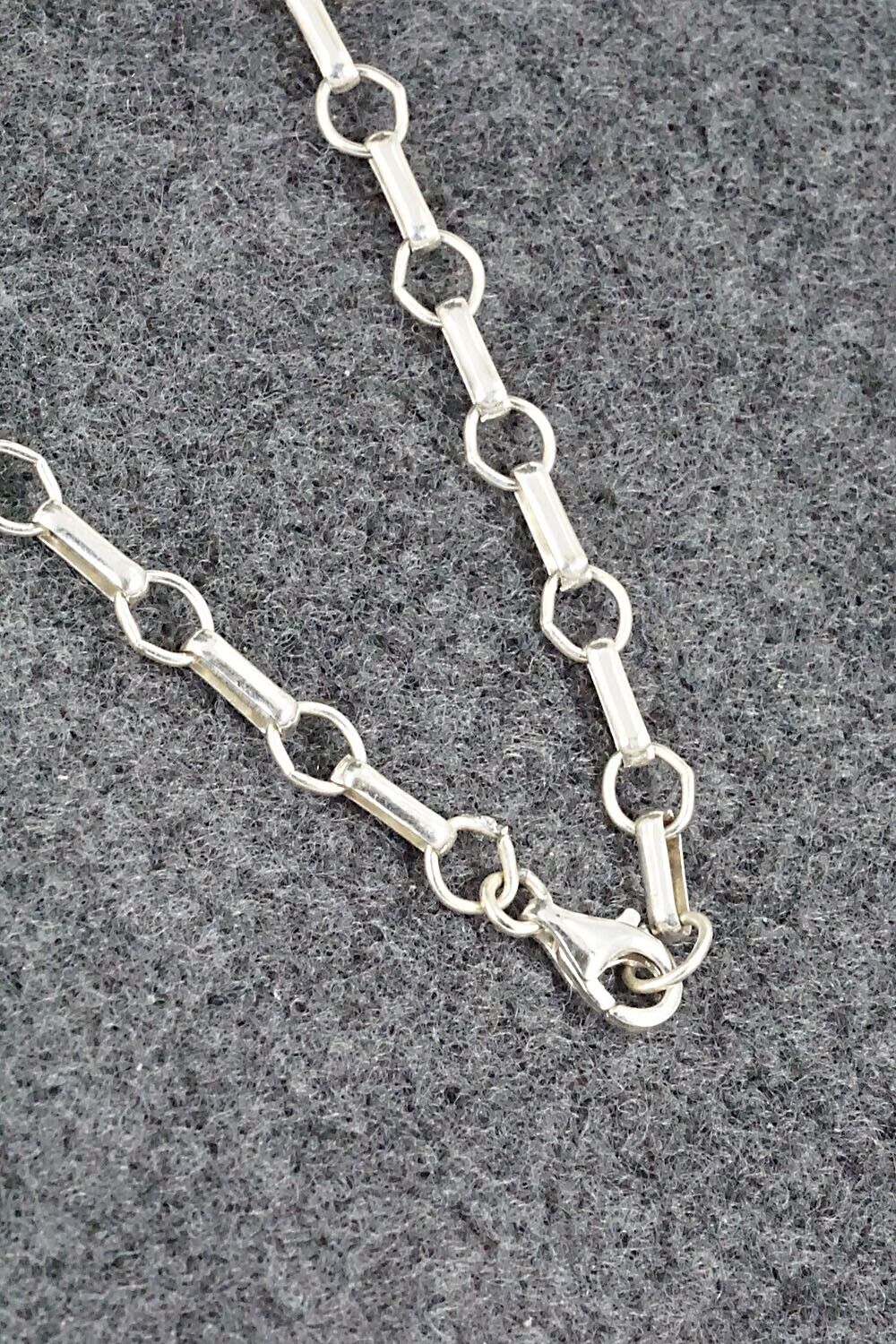 Turquoise & Sterling Silver Necklace - Jesse Williams - Image 9