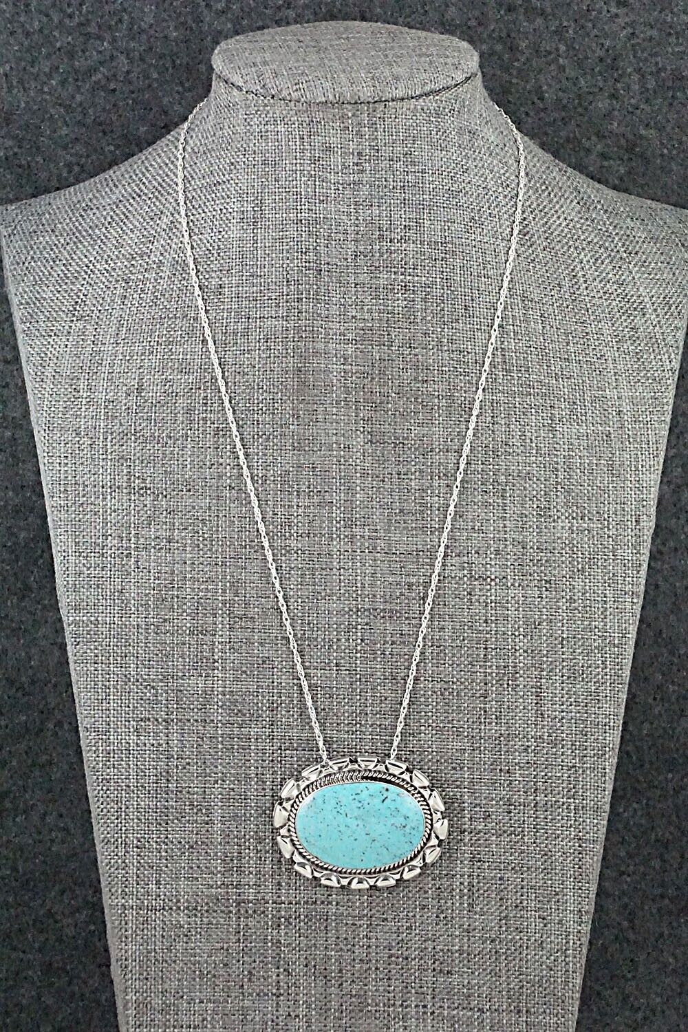 Turquoise & Sterling Silver Necklace - Jimson Belin - Image 3