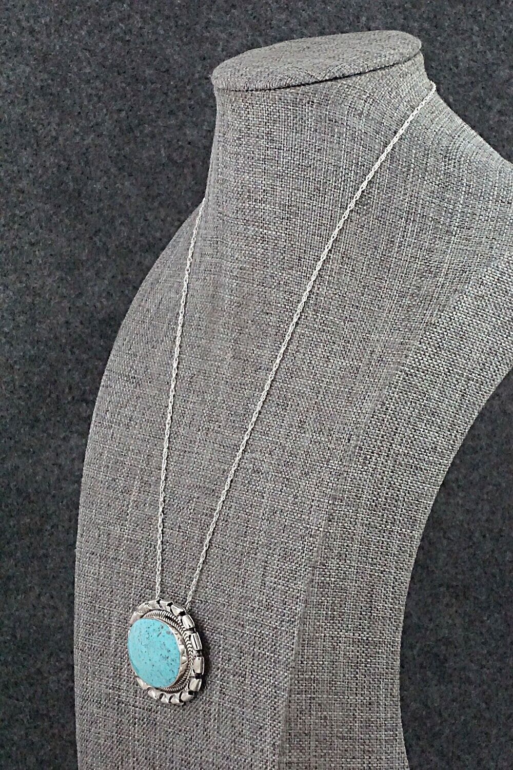 Turquoise & Sterling Silver Necklace - Jimson Belin - Image 4
