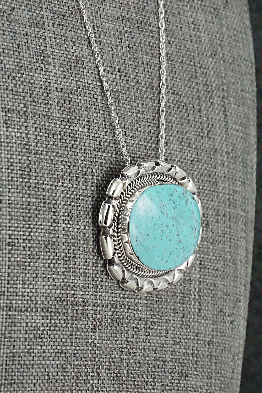 Turquoise & Sterling Silver Necklace - Jimson Belin - Image 7