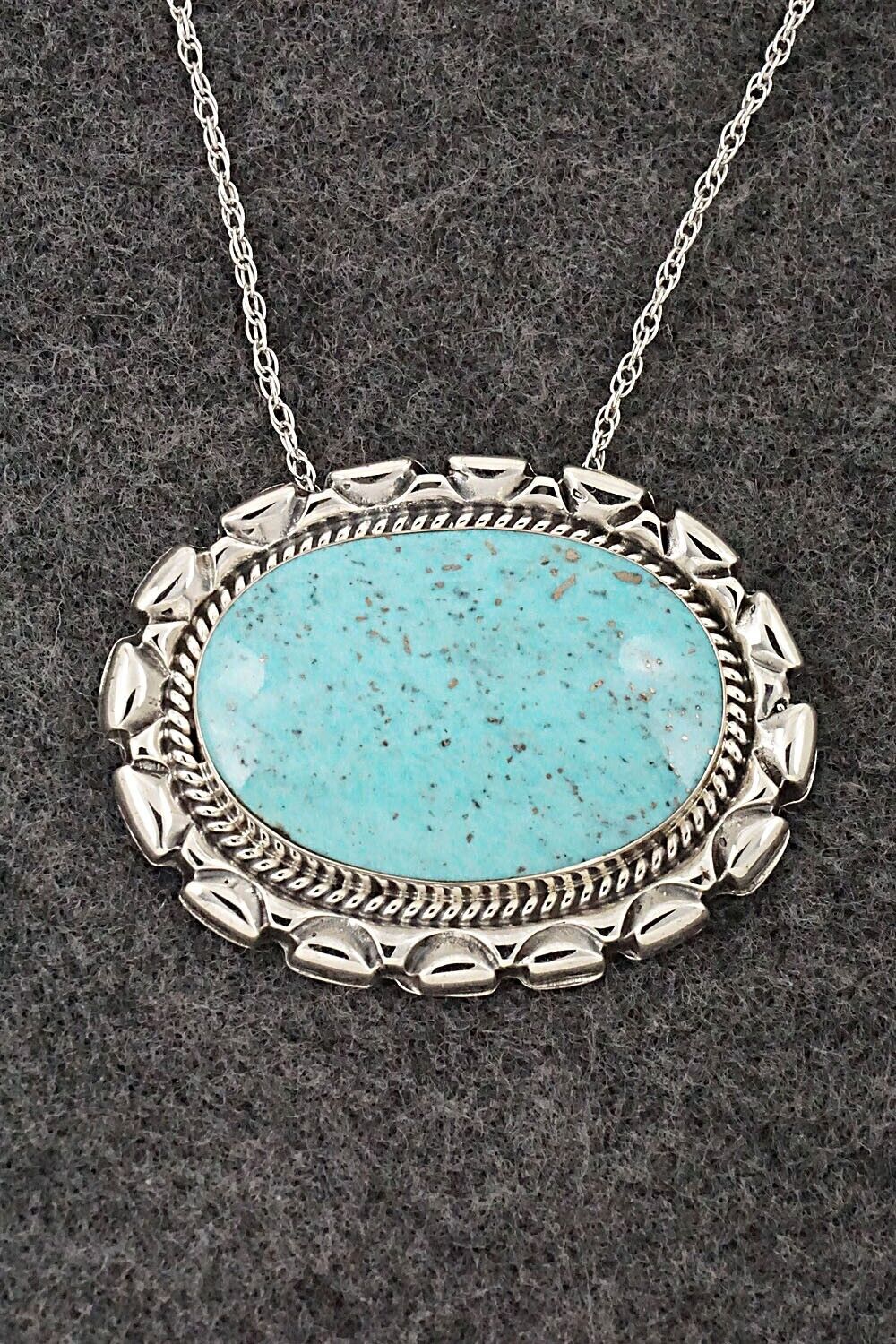 Turquoise & Sterling Silver Necklace - Jimson Belin - Image 9