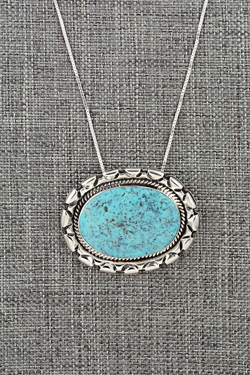 Turquoise & Sterling Silver Necklace - Jimson Belin - Image 3