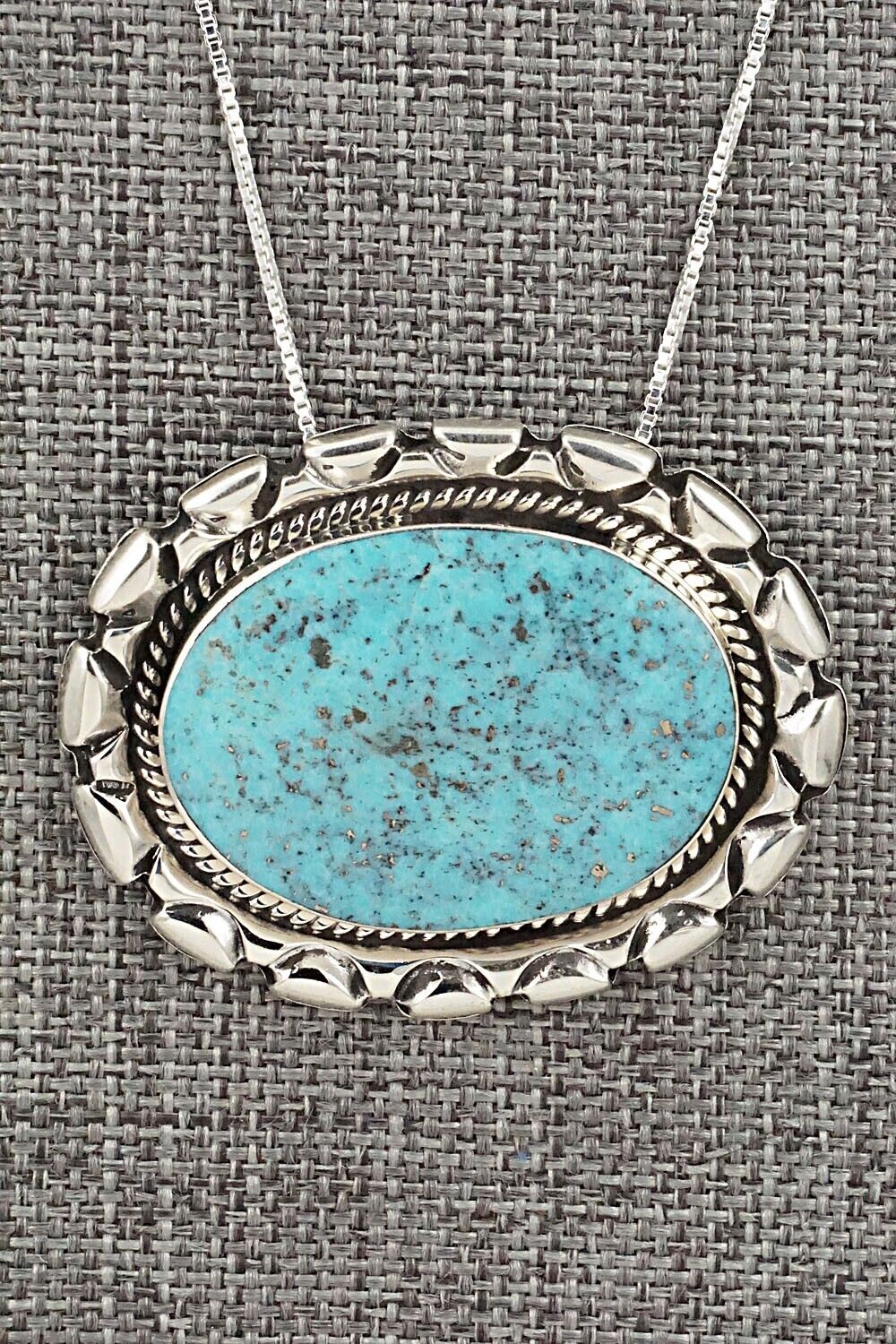 Turquoise & Sterling Silver Necklace - Jimson Belin - Image 4
