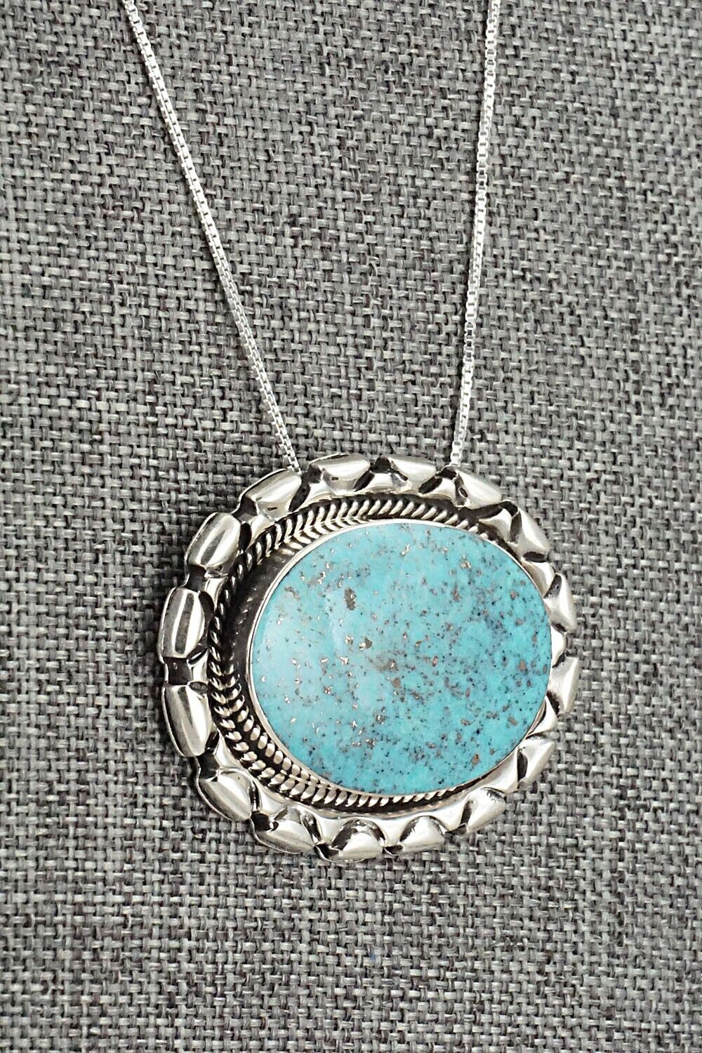 Turquoise & Sterling Silver Necklace - Jimson Belin - Image 6