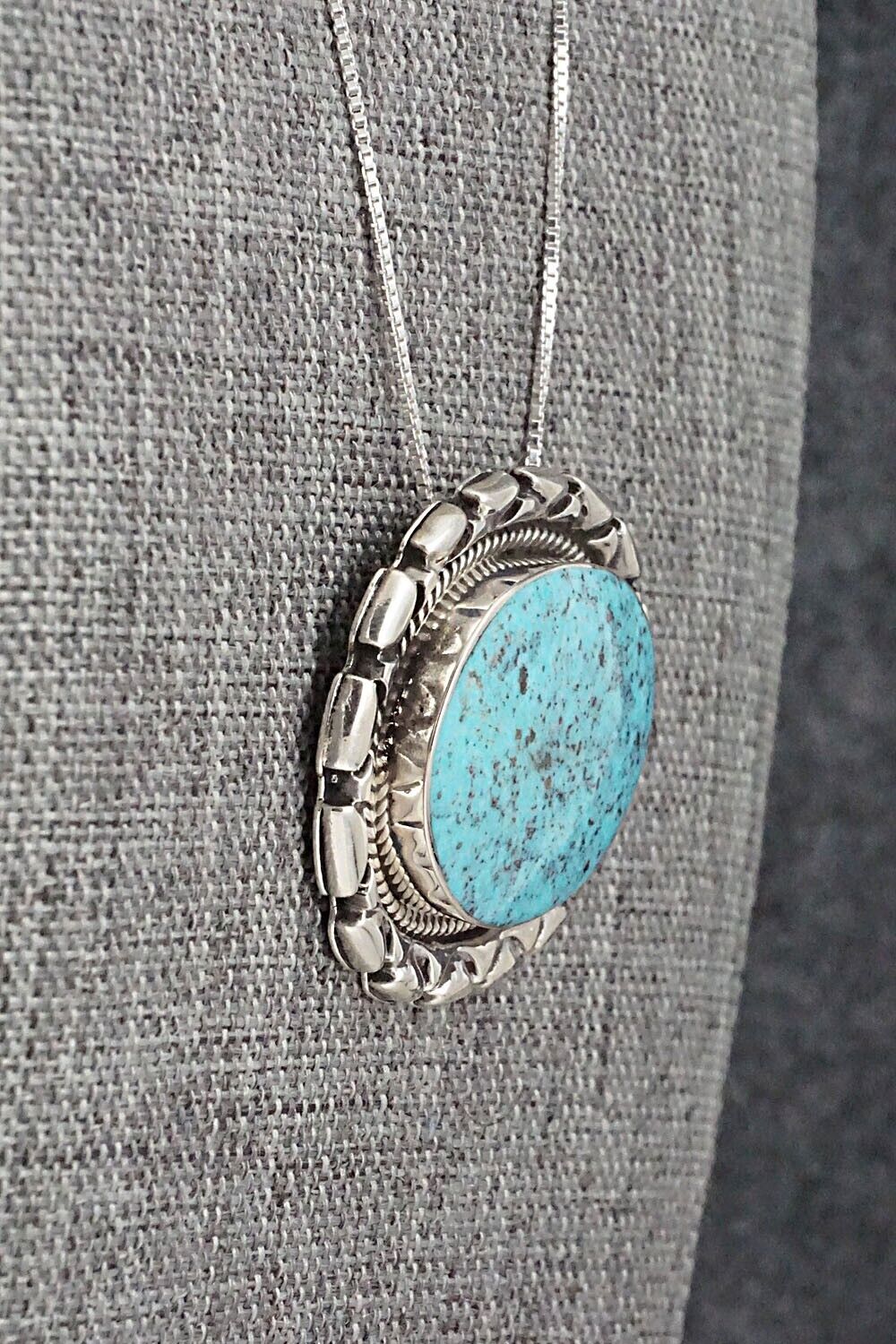 Turquoise & Sterling Silver Necklace - Jimson Belin - Image 7