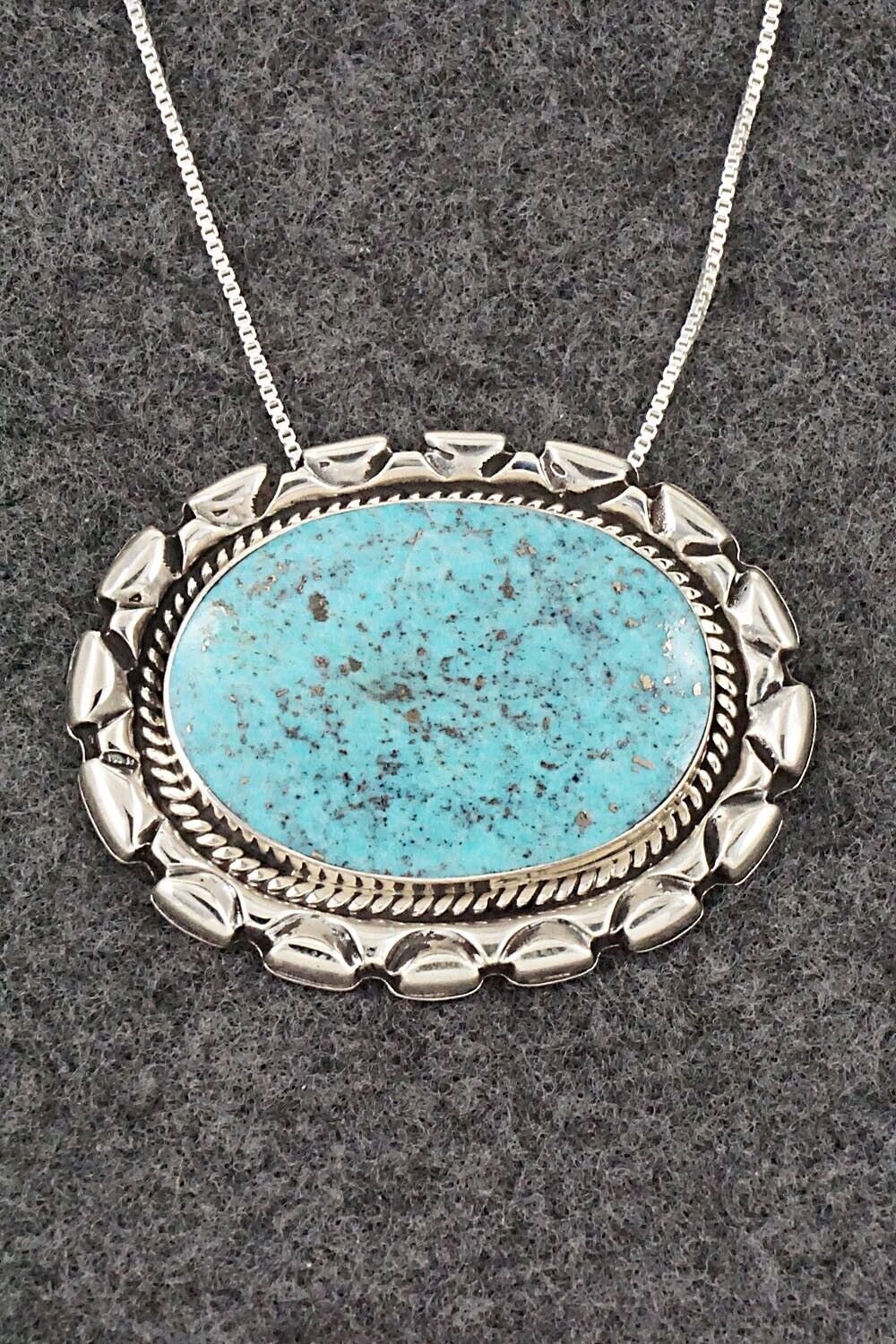 Turquoise & Sterling Silver Necklace - Jimson Belin - Image 9