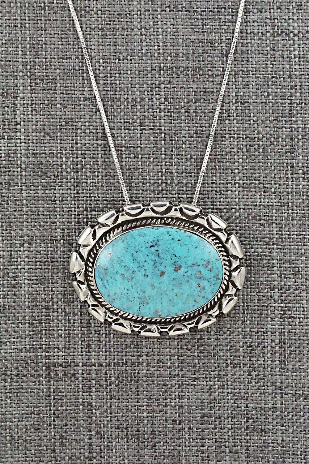 Turquoise & Sterling Silver Necklace - Jimson Belin - Image 3
