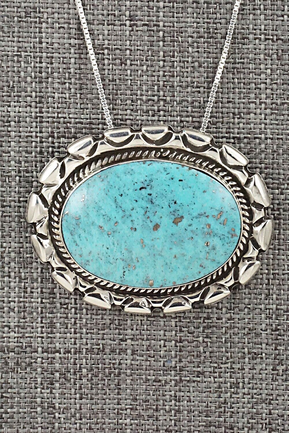 Turquoise & Sterling Silver Necklace - Jimson Belin - Image 4
