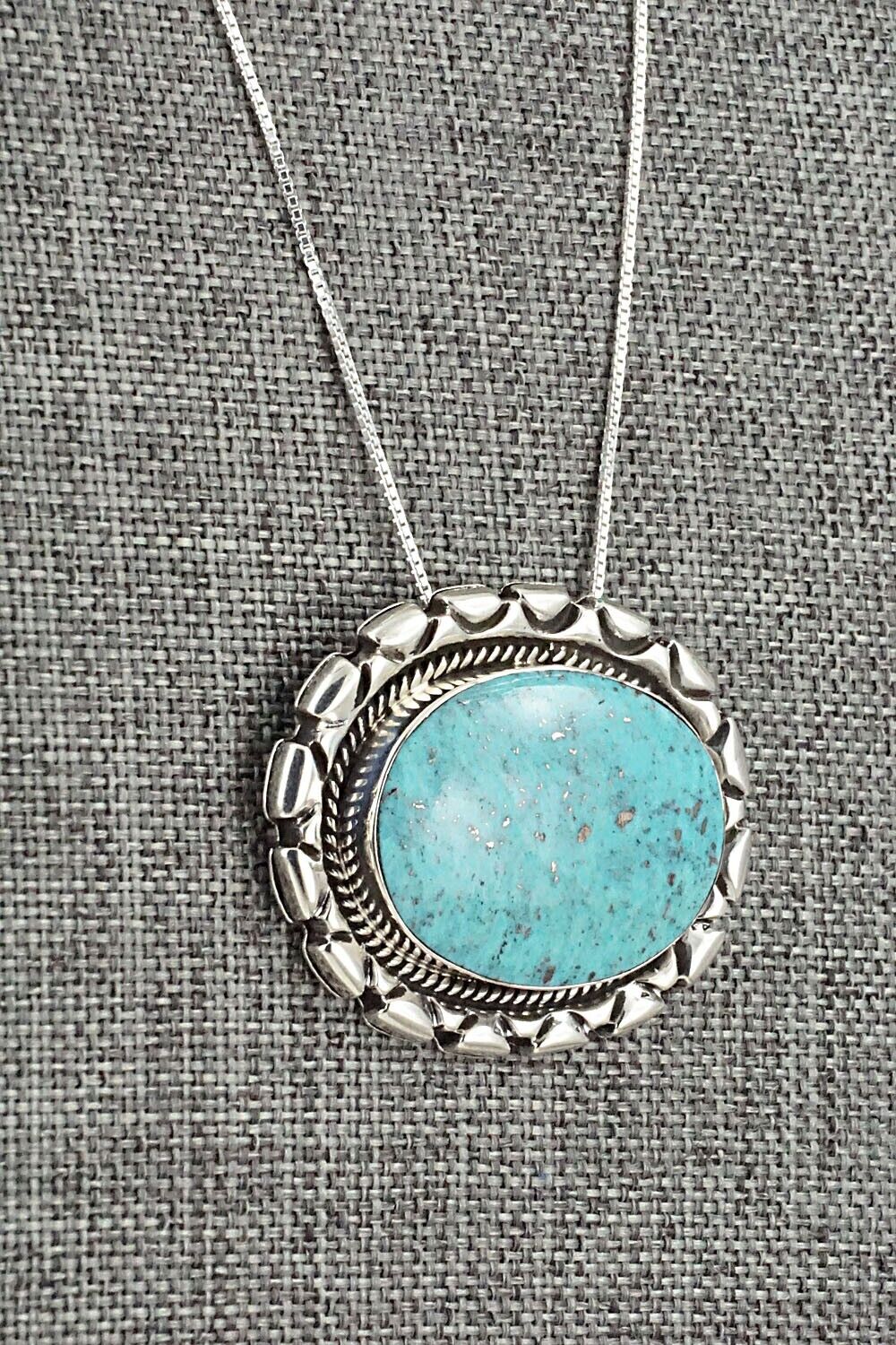 Turquoise & Sterling Silver Necklace - Jimson Belin - Image 6