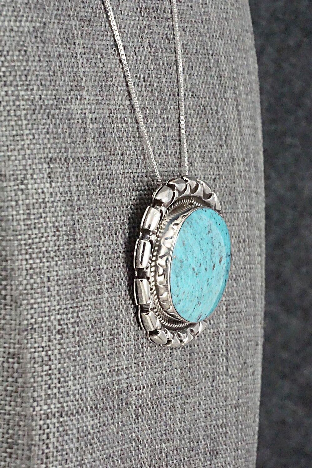 Turquoise & Sterling Silver Necklace - Jimson Belin - Image 7