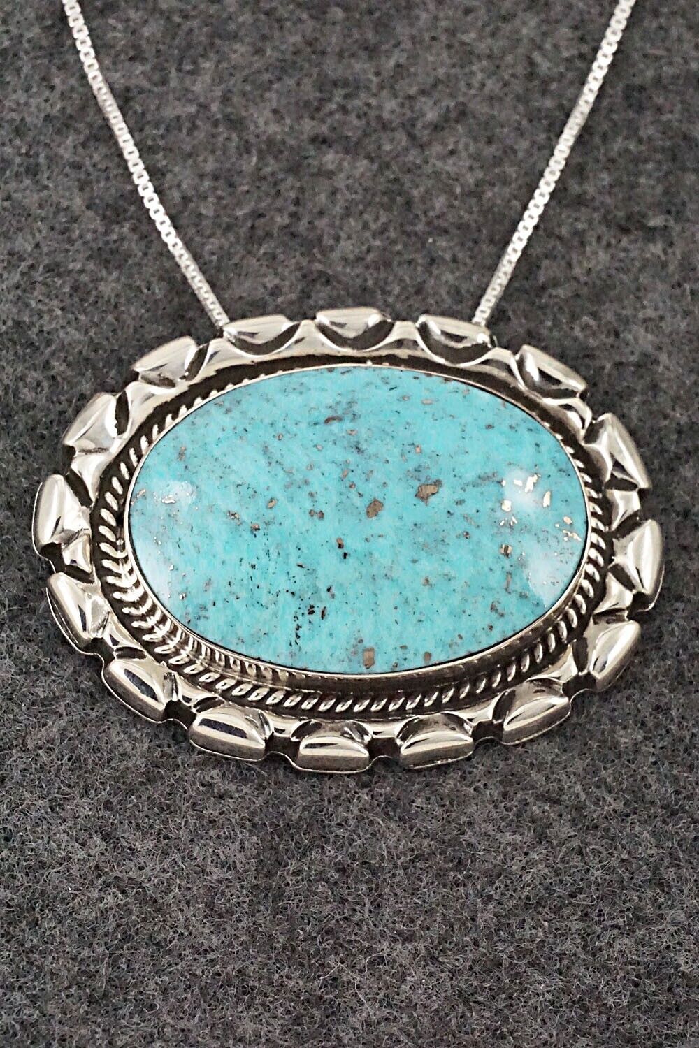 Turquoise & Sterling Silver Necklace - Jimson Belin - Image 9