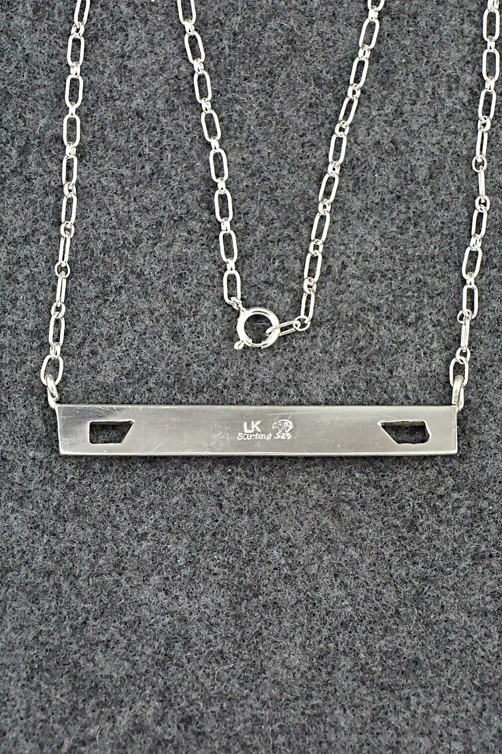 Turquoise & Sterling Silver Necklace - Laurie Kallestewa - Image 8