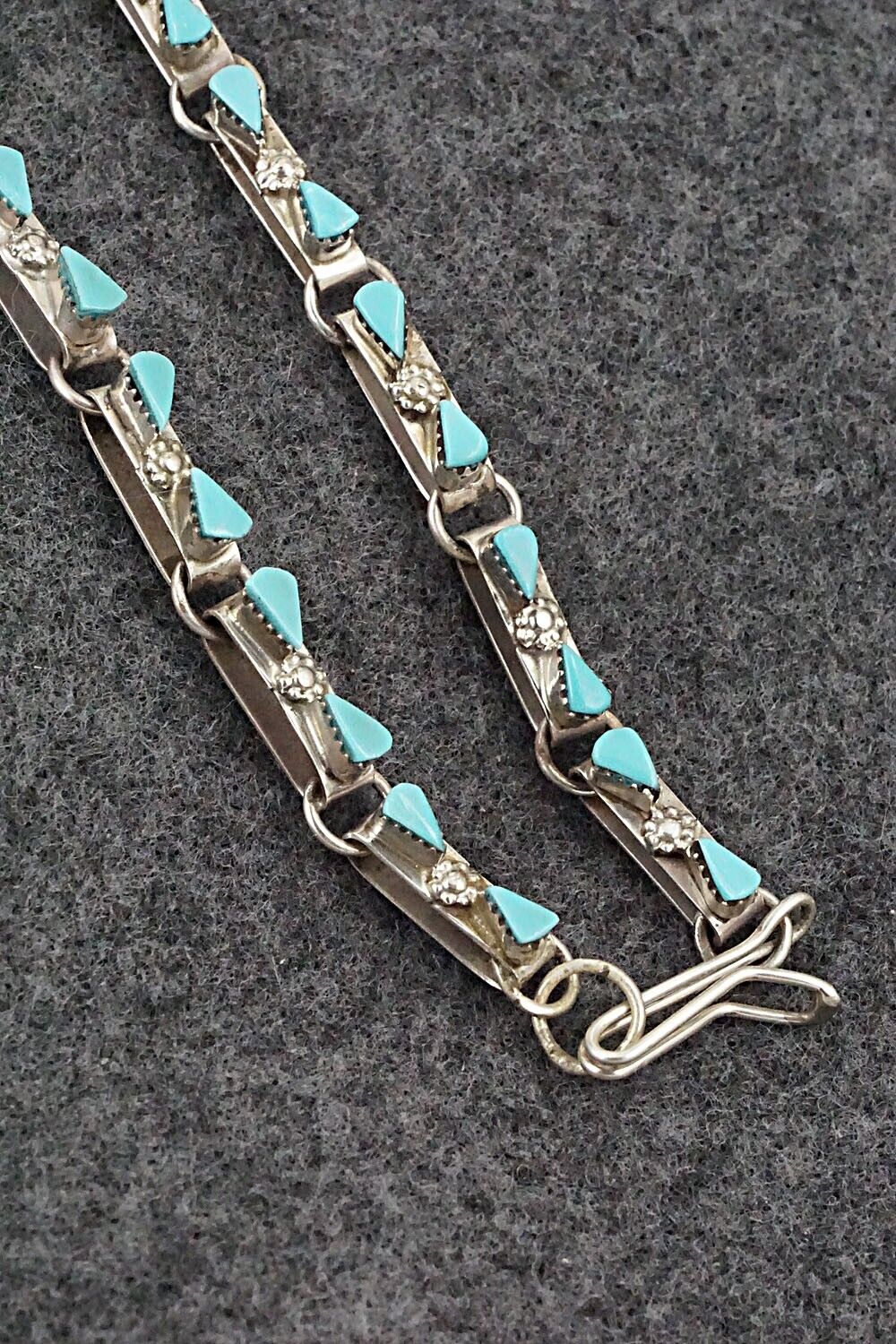 Turquoise & Sterling Silver Necklace Set - Merlinda Chavez - Image 11