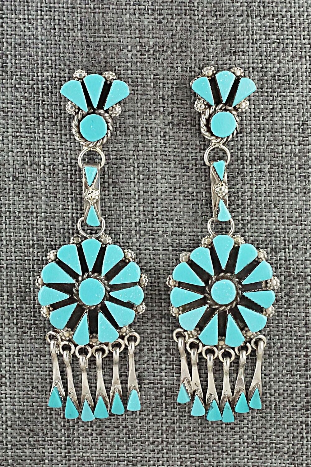 Turquoise & Sterling Silver Necklace Set - Merlinda Chavez - Image 8
