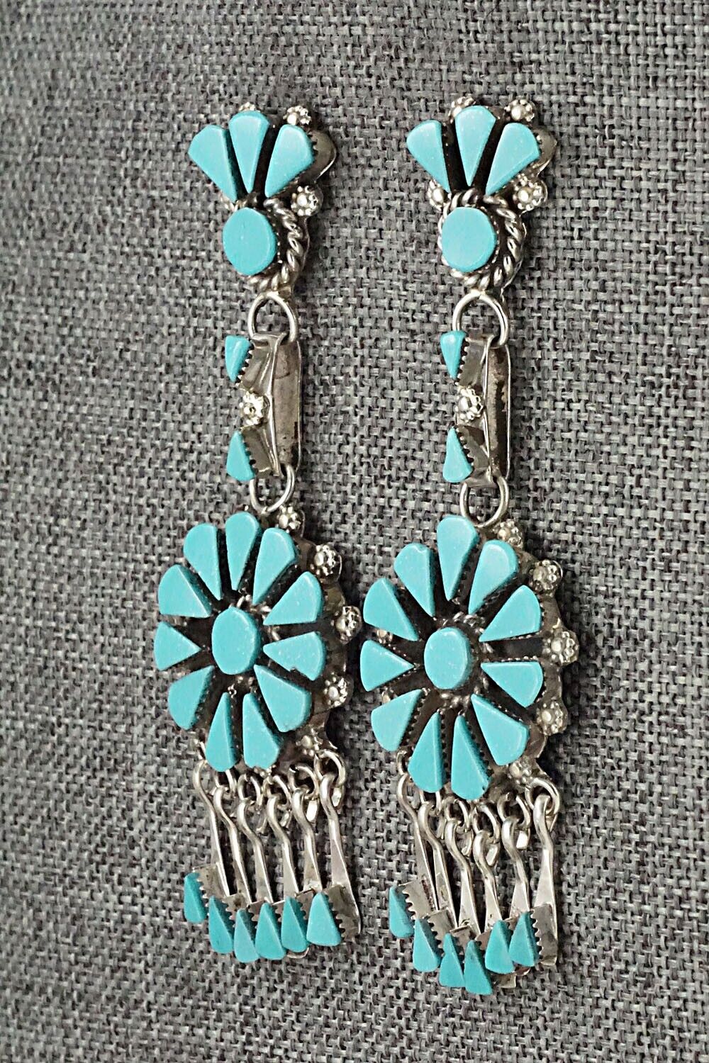 Turquoise & Sterling Silver Necklace Set - Merlinda Chavez - Image 9