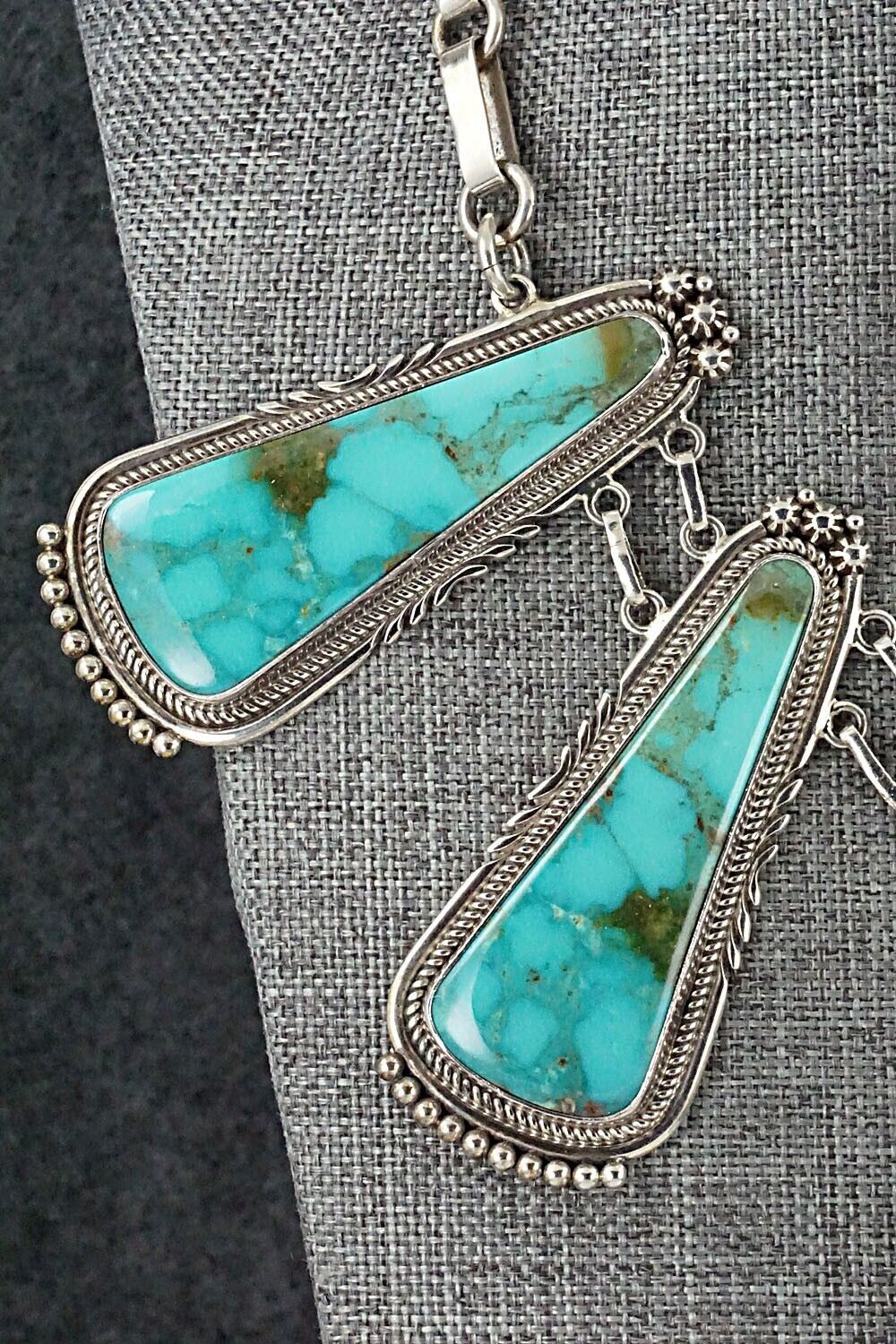 Turquoise & Sterling Silver Necklace Set - Oliver Smith - Image 4