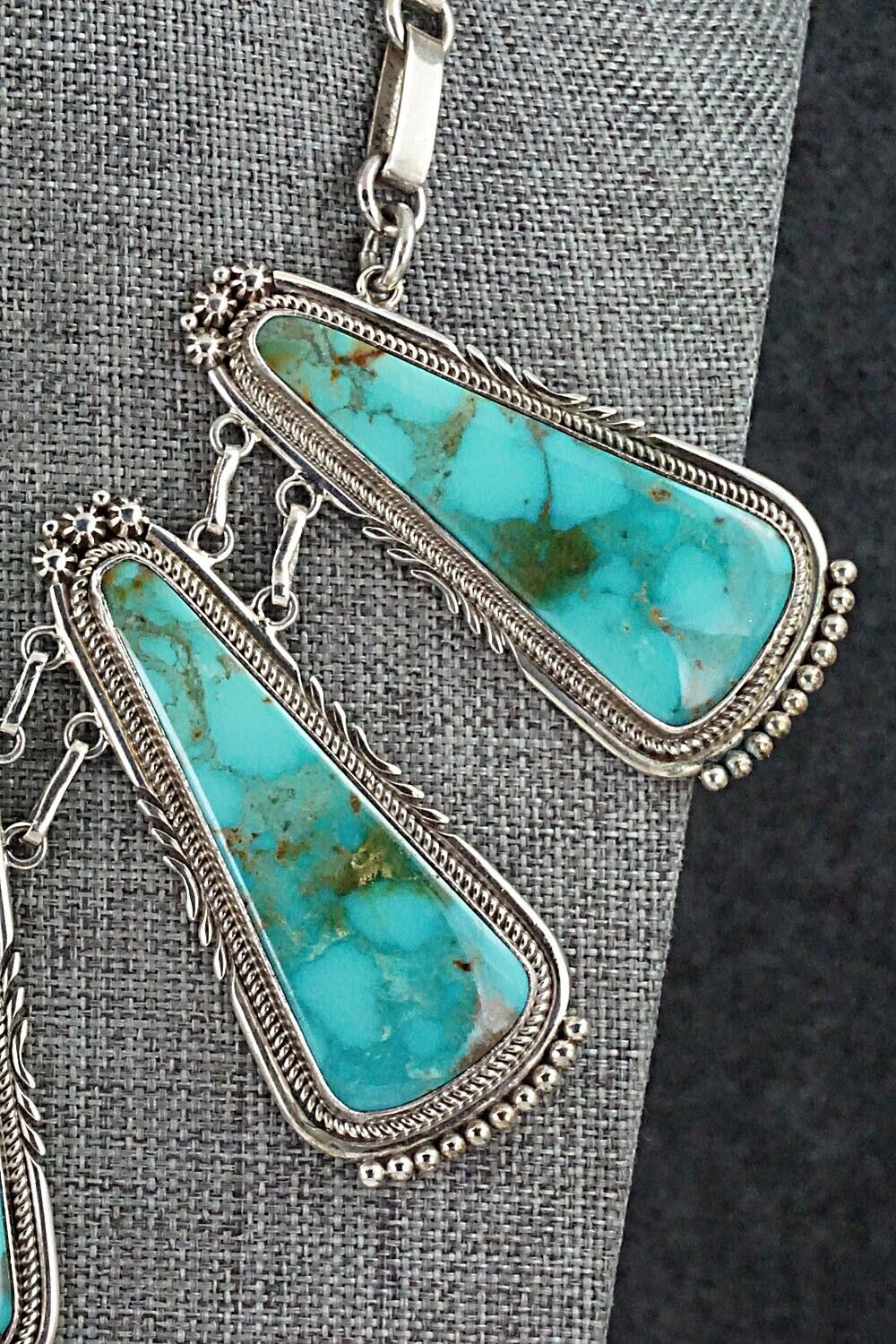 Turquoise & Sterling Silver Necklace Set - Oliver Smith - Image 5