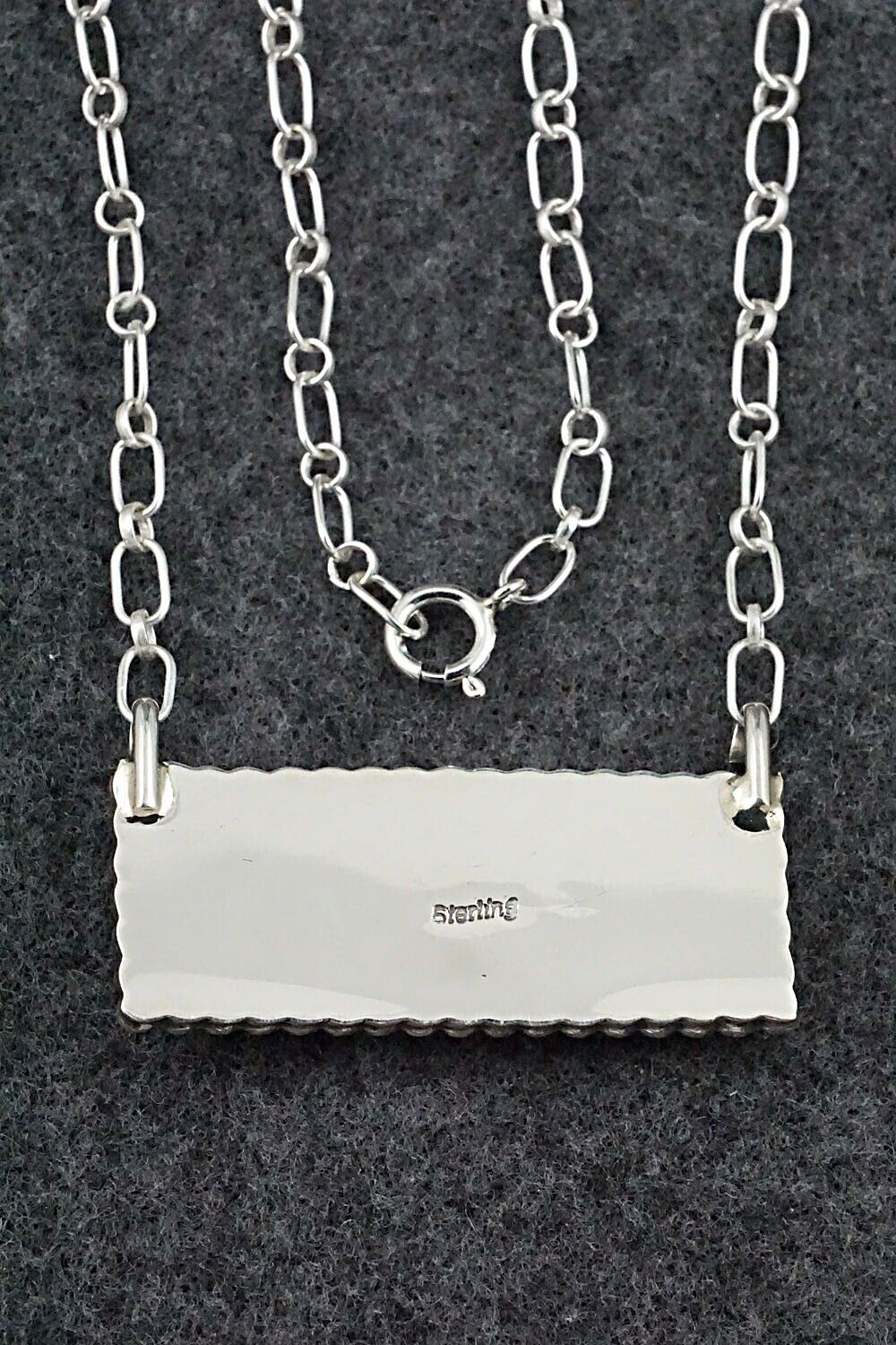 Turquoise & Sterling Silver Necklace - Sharon McCarthy - Image 6