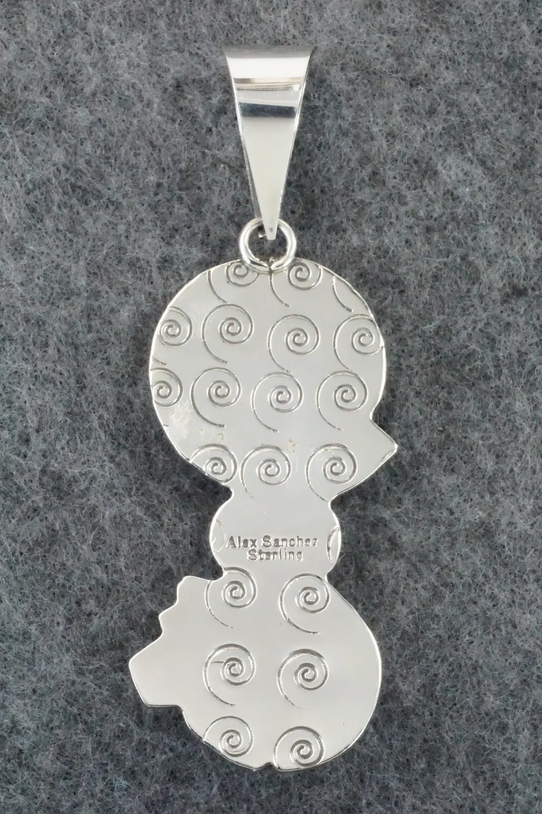 Turquoise & Sterling Silver Pendant - Alex Sanchez - Image 5