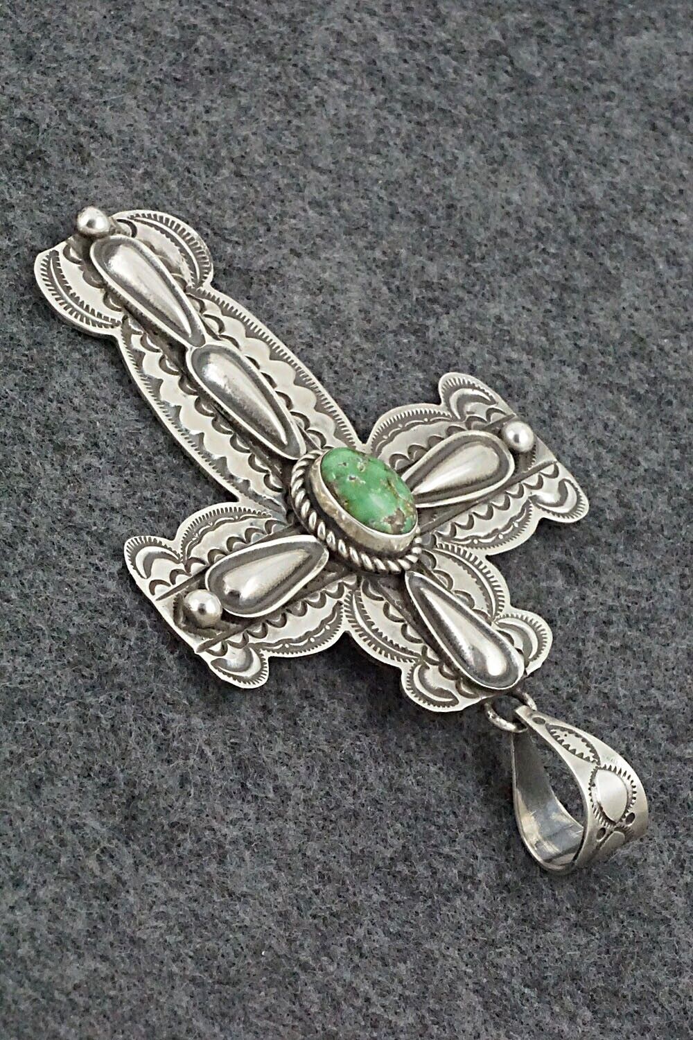 Turquoise & Sterling Silver Pendant - Alex Sanchez - Image 4