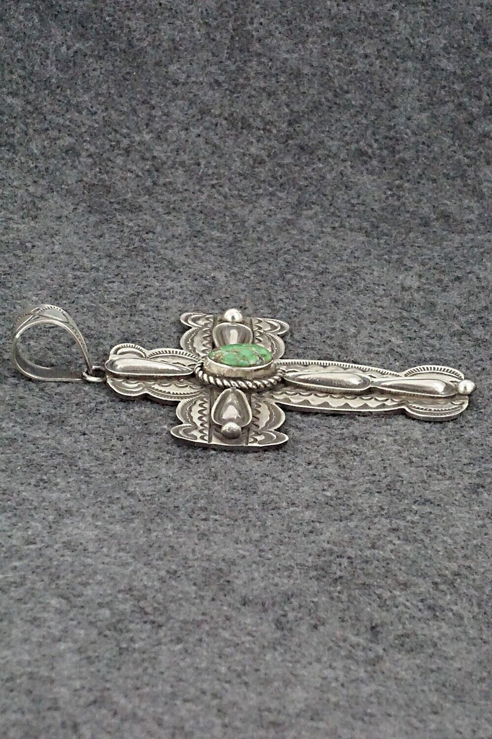 Turquoise & Sterling Silver Pendant - Alex Sanchez - Image 6